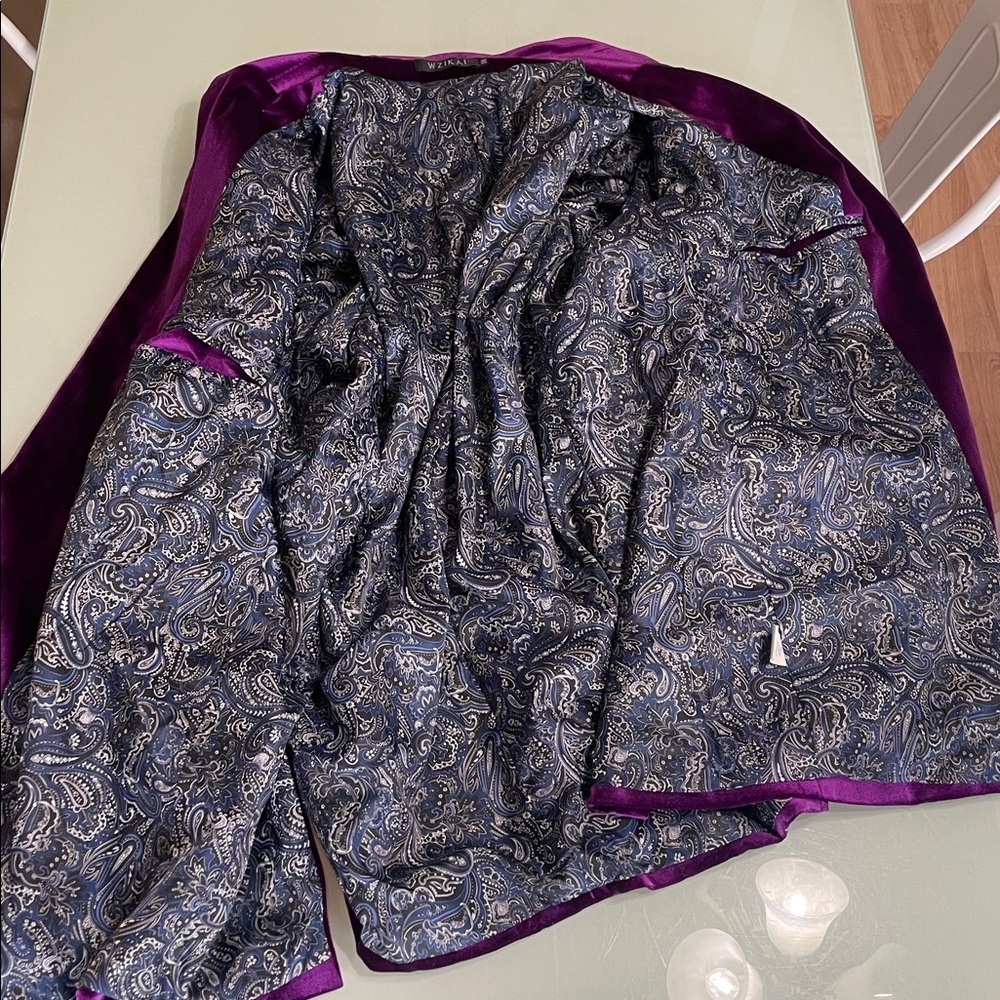 Wzikai Purple Velvet Blazer - Picture 6 of 14